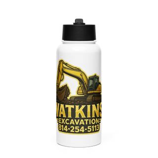 252 EngineersWatkins Excavation Stainless Steel Water Bottle with a Straw Lid