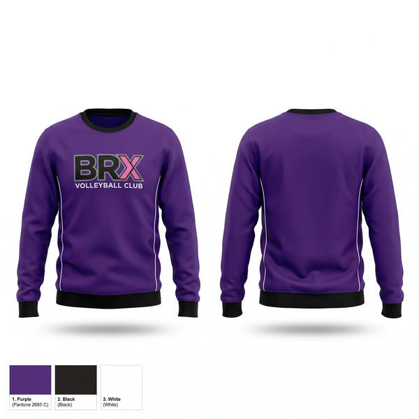 Crew Neck Sweatshirt, BRX, Women's Volleyball, Teamtime, Team time, sublimation, custom sports apparel, team uniforms, spirit wear, spiritwear, sports uniforms, custom shirts, team store, custom team store, fundraiser sports, apparel fundraiser