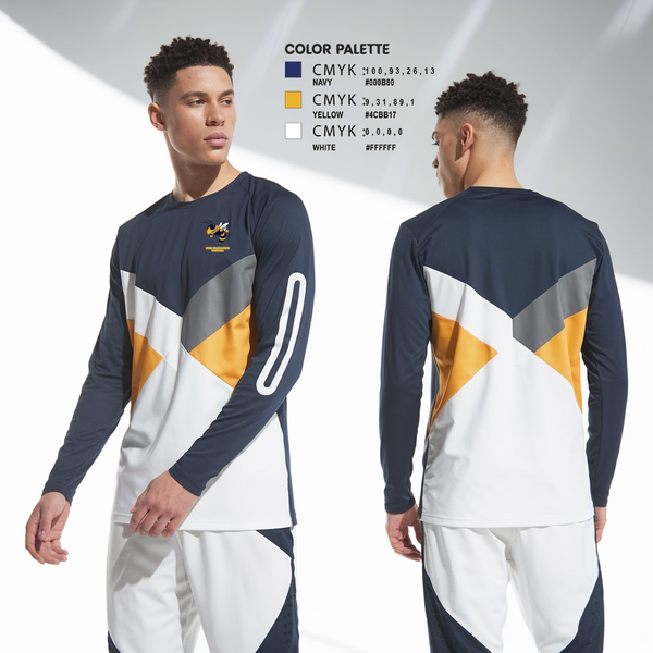 Long Sleeve Performance Shirt, Wynne Yellowjackets, Men's Basketball, Teamtime, Team time, sublimation, custom sports apparel, team uniforms, spirit wear, spiritwear, sports uniforms, custom shirts, team store, custom team store, fundraiser sports, apparel fundraiser