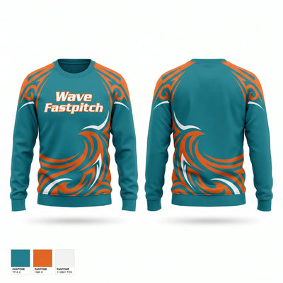 Wave Fastpitch Crew Neck Sweatshirt - 1