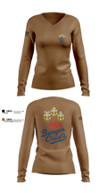 VAW-117 15130068 Women's Long Sleeve V-neck Shirt - 1