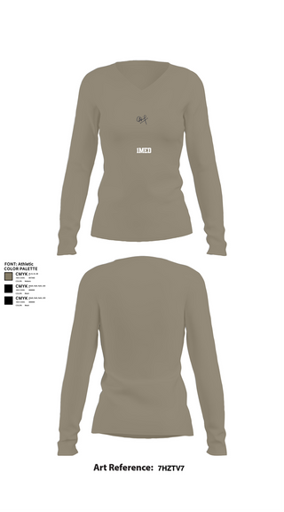 Womens Long Sleeve Vneck Shirt, 1MED, , Teamtime, Team time, sublimation, custom sports apparel, team uniforms, spirit wear, spiritwear, sports uniforms, custom shirts, team store, custom team store, fundraiser sports, apparel fundraiser