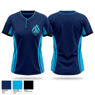 Two Button Softball Jersey, Aces, Softball, Teamtime, Team time, sublimation, custom sports apparel, team uniforms, spirit wear, spiritwear, sports uniforms, custom shirts, team store, custom team store, fundraiser sports, apparel fundraiser