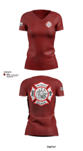 Fire service class 40821457 Women's Short Sleeve V-neck Shirt - 15
