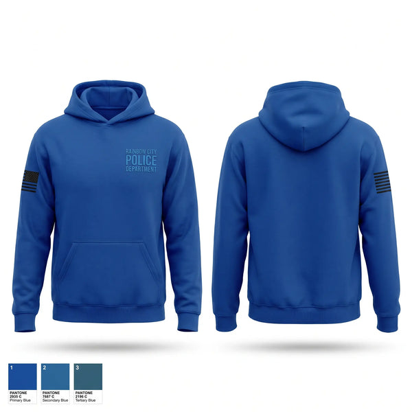 Hoodie, Rainbow City Police Department, Police, Teamtime, Team time, sublimation, custom sports apparel, team uniforms, spirit wear, spiritwear, sports uniforms, custom shirts, team store, custom team store, fundraiser sports, apparel fundraiser