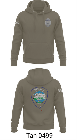 Hoodie, Winthrop Police Department, Police, Teamtime, Team time, sublimation, custom sports apparel, team uniforms, spirit wear, spiritwear, sports uniforms, custom shirts, team store, custom team store, fundraiser sports, apparel fundraiser