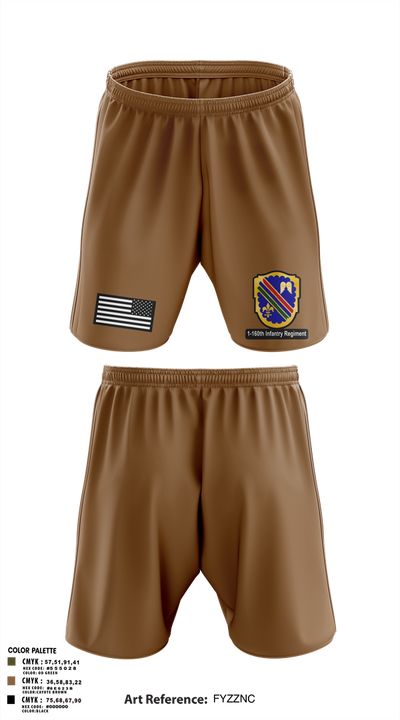 Co A, 1st-160th INF, 79th IBCT 97835057 Athletic Shorts With Pockets - 12