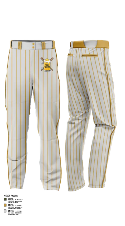 Team Wasted 73417864 Baseball Pants - 12