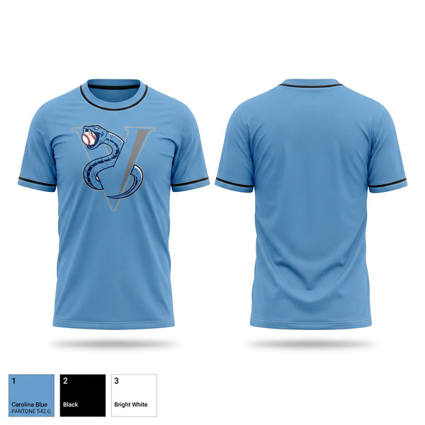 Short Sleeve Performance Shirt, Vipers, Baseball, Teamtime, Team time, sublimation, custom sports apparel, team uniforms, spirit wear, spiritwear, sports uniforms, custom shirts, team store, custom team store, fundraiser sports, apparel fundraiser