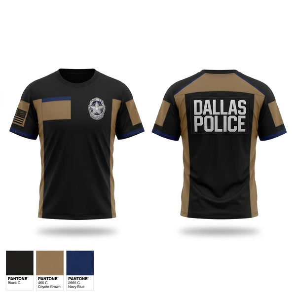 Old School Cotton Feel Shirt, Dallas Police Department, Police, Teamtime, Team time, sublimation, custom sports apparel, team uniforms, spirit wear, spiritwear, sports uniforms, custom shirts, team store, custom team store, fundraiser sports, apparel fundraiser