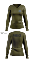 SBPD Women's Long Sleeve V-neck Shirt - 3