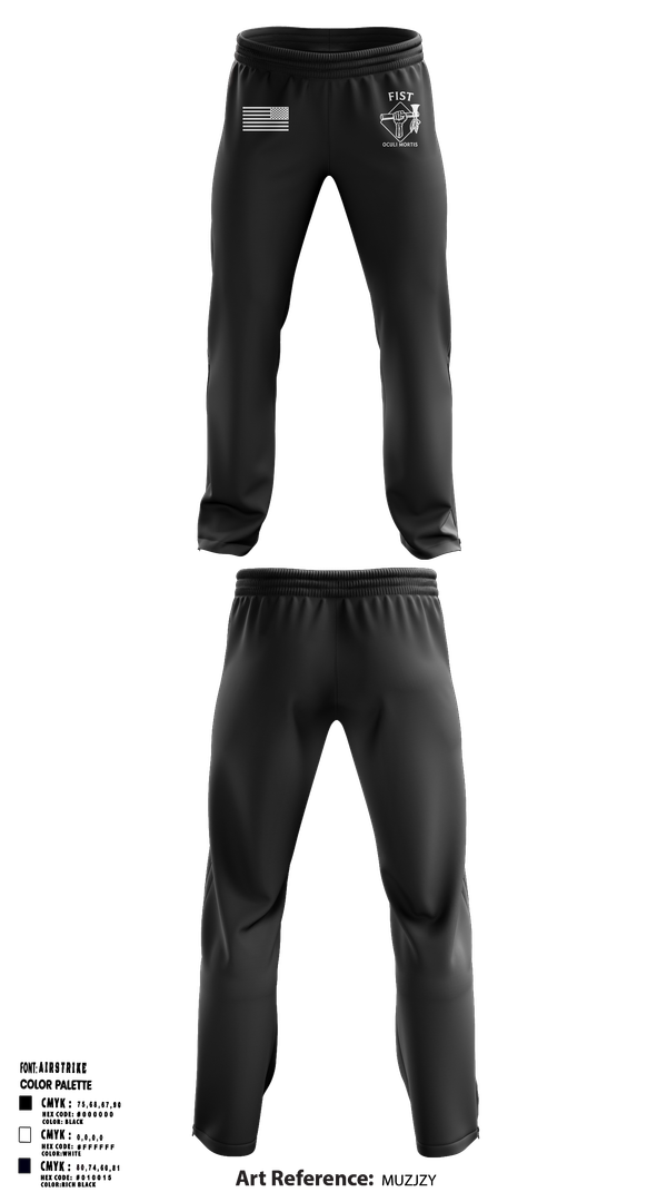 Sweatpants, HHB 160th FIST, Army, Teamtime, Team time, sublimation, custom sports apparel, team uniforms, spirit wear, spiritwear, sports uniforms, custom shirts, team store, custom team store, fundraiser sports, apparel fundraiser