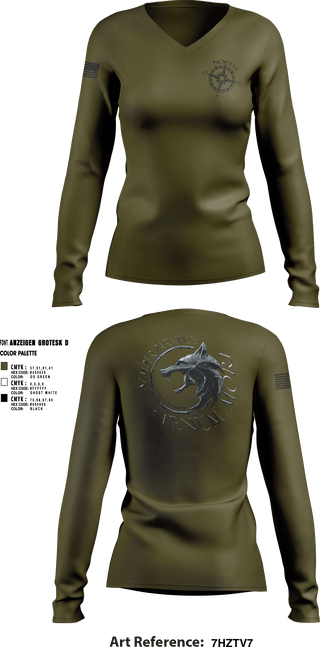 Women's Long Sleeve Vneck Shirt, NIRT, Police, Teamtime, Team time, sublimation, custom sports apparel, team uniforms, spirit wear, spiritwear, sports uniforms, custom shirts, team store, custom team store, fundraiser sports, apparel fundraiser