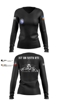 1st BN 515th RTI 17257625 Women's Long Sleeve V-neck Shirt - 6