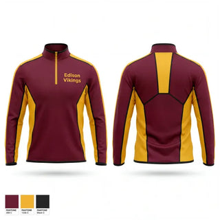 Quarter Zip Jacket, Edison Vikings, Softball, Teamtime, Team time, sublimation, custom sports apparel, team uniforms, spirit wear, spiritwear, sports uniforms, custom shirts, team store, custom team store, fundraiser sports, apparel fundraiser