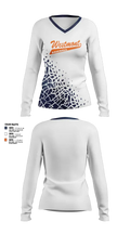 Westmont Youth Baseball 21491450 Women's Long Sleeve V-neck Shirt - 9