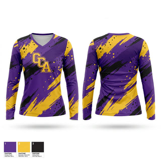 Womens Long Sleeve Vneck Shirt, GCA, Baseball, Teamtime, Team time, sublimation, custom sports apparel, team uniforms, spirit wear, spiritwear, sports uniforms, custom shirts, team store, custom team store, fundraiser sports, apparel fundraiser