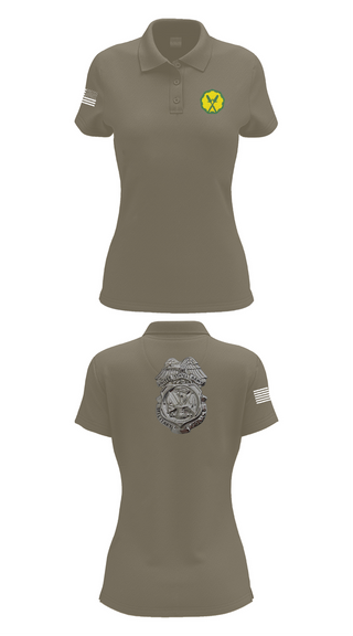Womens Short Sleeve Performance Polo, 88th Military Police Company, , Teamtime, Team time, sublimation, custom sports apparel, team uniforms, spirit wear, spiritwear, sports uniforms, custom shirts, team store, custom team store, fundraiser sports, apparel fundraiser