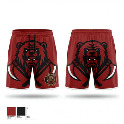 Escanaba Berserkers 87933530 Athletic Shorts With Pockets - 2
