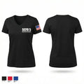 SCFD 5 27892963 Women's Short Sleeve V-neck Shirt - 1