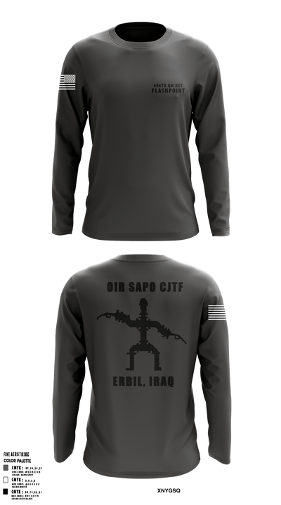 606th Qm Det 47278236 Long Sleeve Performance Shirt - 5