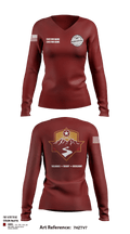 Fort Bliss DENTAC 45605501 Women's Long Sleeve V-neck Shirt - 93