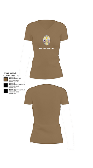 Women's Short Sleeve Vneck Shirt, Miami Police Department, Police, Teamtime, Team time, sublimation, custom sports apparel, team uniforms, spirit wear, spiritwear, sports uniforms, custom shirts, team store, custom team store, fundraiser sports, apparel fundraiser