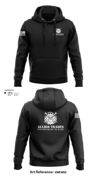 Hoodie, ALLIED TRADES, National Guard, Teamtime, Team time, sublimation, custom sports apparel, team uniforms, spirit wear, spiritwear, sports uniforms, custom shirts, team store, custom team store, fundraiser sports, apparel fundraiser