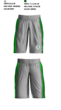 Arborbrook Christian Academy Falcons 15846524 Mens Basketball Shorts - 2