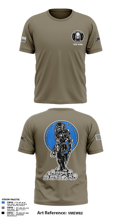 3rd Platoon 50148698 Old School Cotton Feel Shirt - 33