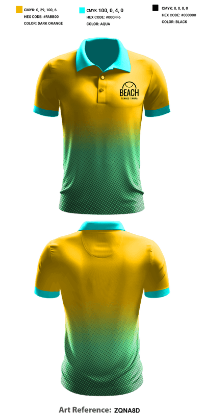 Beach Tennis Tampa 32781040 Short Sleeve Performance Polo - 3