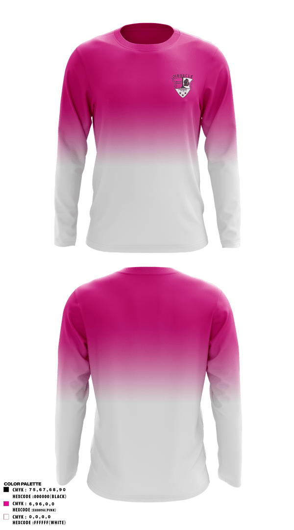 Long Sleeve Performance Shirt, Pinnacle FC, Men's Soccer, Teamtime, Team time, sublimation, custom sports apparel, team uniforms, spirit wear, spiritwear, sports uniforms, custom shirts, team store, custom team store, fundraiser sports, apparel fundraiser
