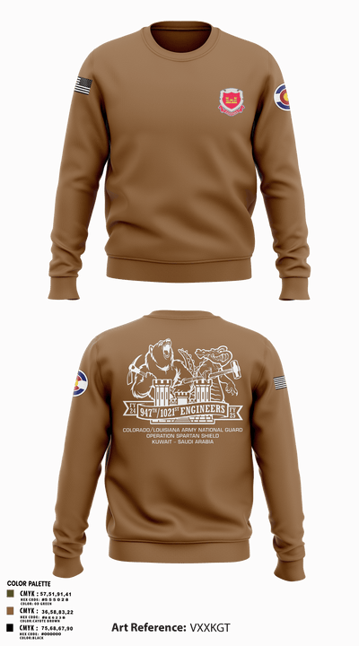 947th EVCC 3450605 Crew Neck Sweatshirt - 2
