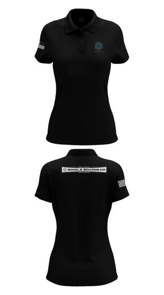 Women's Short Sleeve Performance Polo, Single Boards.co, E-Sports, Teamtime, Team time, sublimation, custom sports apparel, team uniforms, spirit wear, spiritwear, sports uniforms, custom shirts, team store, custom team store, fundraiser sports, apparel fundraiser