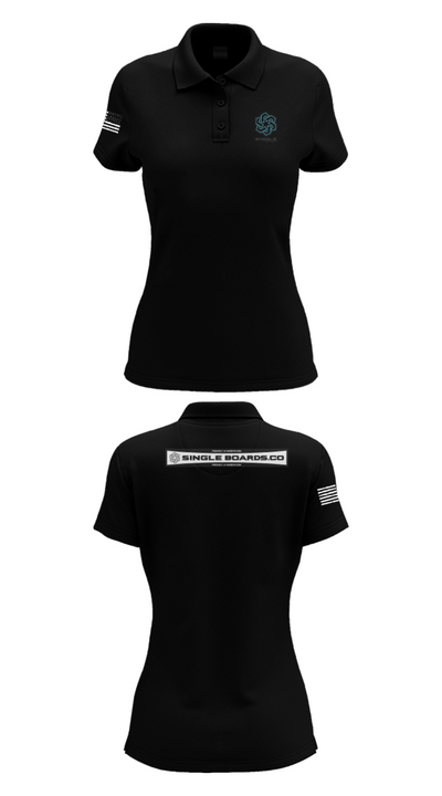 Single Boards.co 15262611 Women's Short Sleeve Performance Polo  - 16