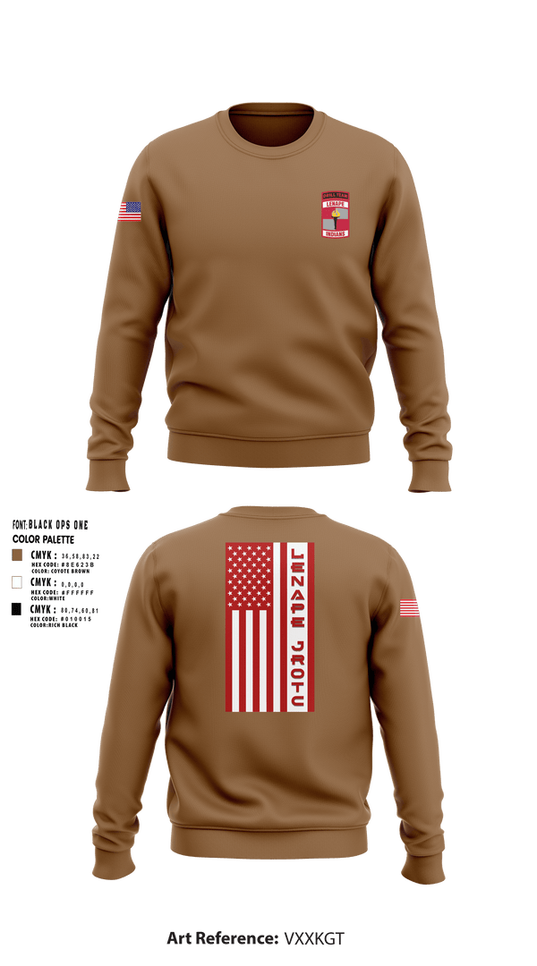 Crew Neck Sweatshirt, Lenape High School Army JROTC, , Teamtime, Team time, sublimation, custom sports apparel, team uniforms, spirit wear, spiritwear, sports uniforms, custom shirts, team store, custom team store, fundraiser sports, apparel fundraiser