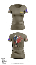 962D QUARTERMASTER COMPANY (MORTUARY AFFAIRS) 48662806 Women's Short Sleeve V-neck Shirt - 7