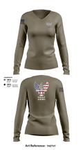 7th Munitions Sq 29669967 Women's Long Sleeve V-neck Shirt - 103