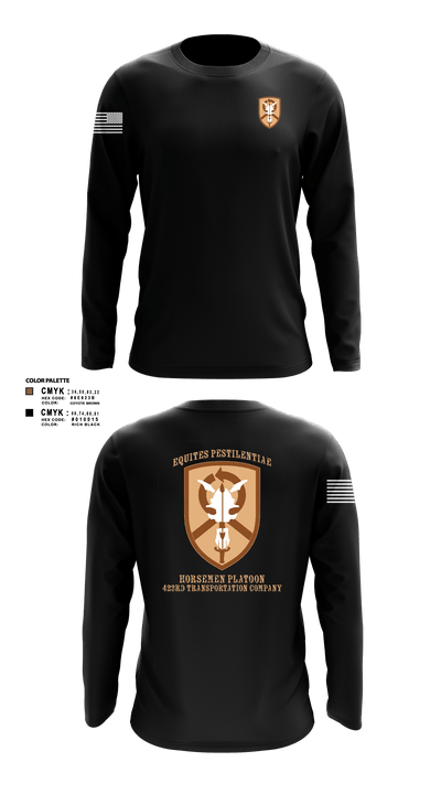 1st Platoon, 423 TC 69151656 Long Sleeve Performance Shirt - 1
