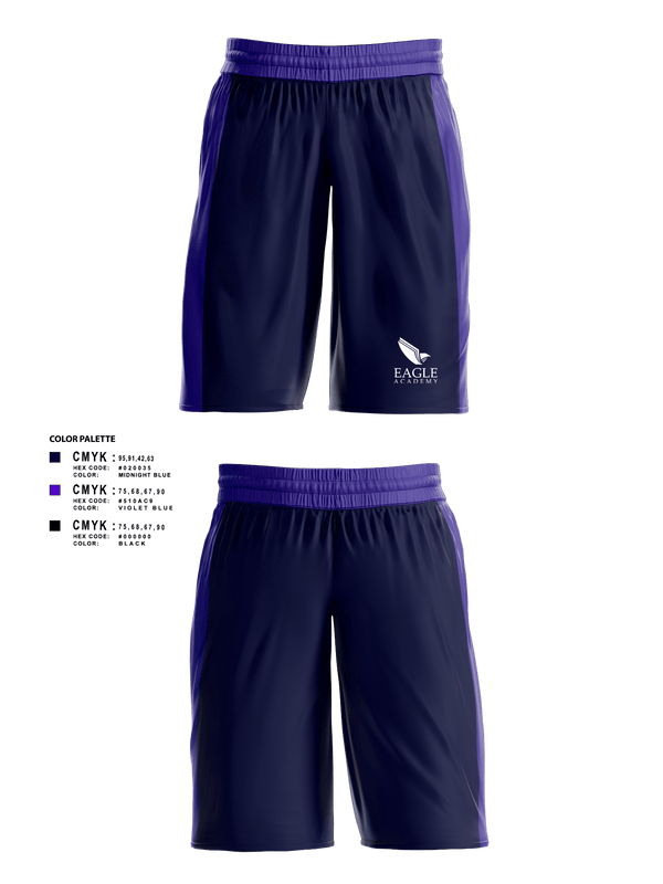 Mens Basketball Shorts, Eagle b team, Men's Basketball, Teamtime, Team time, sublimation, custom sports apparel, team uniforms, spirit wear, spiritwear, sports uniforms, custom shirts, team store, custom team store, fundraiser sports, apparel fundraiser