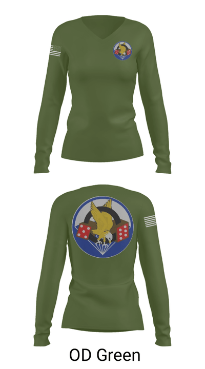506th PIR 79913322 Women's Long Sleeve V-neck Shirt - 57