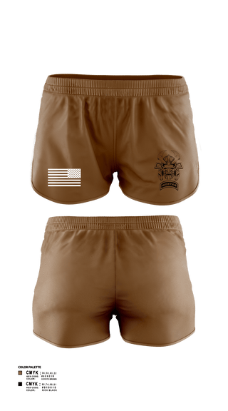 Women's Shorts, Mortars, Army, Teamtime, Team time, sublimation, custom sports apparel, team uniforms, spirit wear, spiritwear, sports uniforms, custom shirts, team store, custom team store, fundraiser sports, apparel fundraiser
