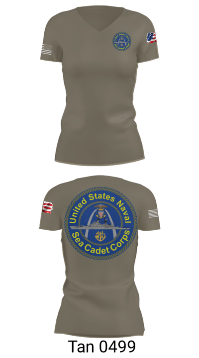 Battleship misssouri 47283625 Women's Short Sleeve V-neck Shirt - 65