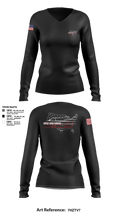 Brake Boss Garage 54438287 Women's Long Sleeve V-neck Shirt - 3