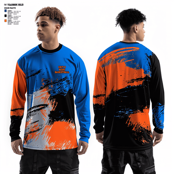 Long Sleeve Performance Shirt, Exit 8, Men's Basketball, Teamtime, Team time, sublimation, custom sports apparel, team uniforms, spirit wear, spiritwear, sports uniforms, custom shirts, team store, custom team store, fundraiser sports, apparel fundraiser