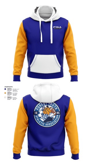 Hoodie, Forest Youth Athletic Association Football, Football, Teamtime, Team time, sublimation, custom sports apparel, team uniforms, spirit wear, spiritwear, sports uniforms, custom shirts, team store, custom team store, fundraiser sports, apparel fundraiser