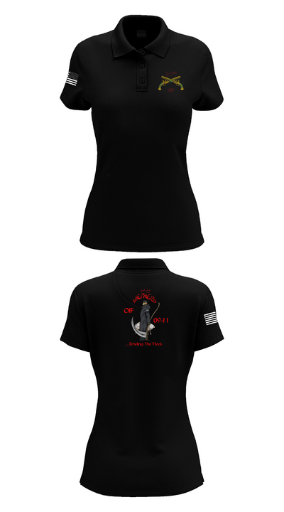 217th MP CO 3rd platoon Iraq 09-10 88609784 Women's Short Sleeve Performance Polo  - 35