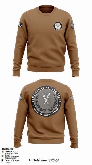 Crew Neck Sweatshirt, 65th FAB, Army, Teamtime, Team time, sublimation, custom sports apparel, team uniforms, spirit wear, spiritwear, sports uniforms, custom shirts, team store, custom team store, fundraiser sports, apparel fundraiser