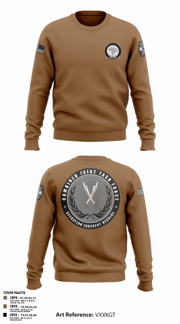 Crew Neck Sweatshirt, 65th FAB, Army, Teamtime, Team time, sublimation, custom sports apparel, team uniforms, spirit wear, spiritwear, sports uniforms, custom shirts, team store, custom team store, fundraiser sports, apparel fundraiser