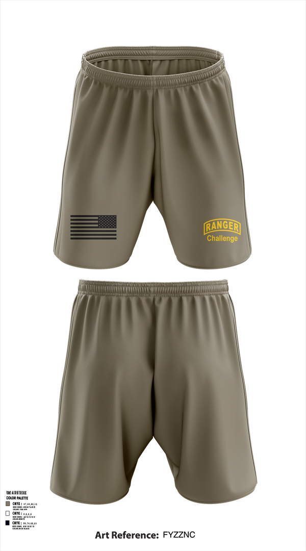Athletic Shorts With Pockets, GASOU ROTC Ranger Challenge, , Teamtime, Team time, sublimation, custom sports apparel, team uniforms, spirit wear, spiritwear, sports uniforms, custom shirts, team store, custom team store, fundraiser sports, apparel fundraiser